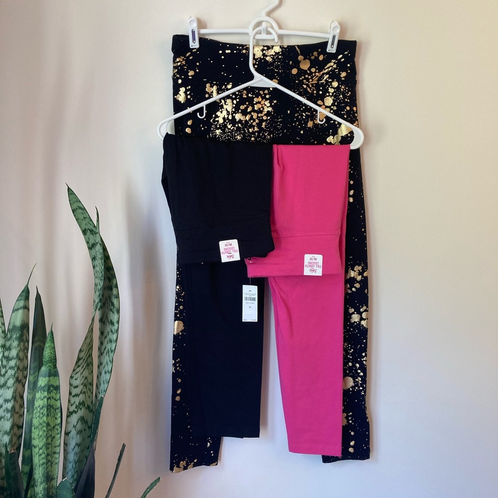 3 piece bundle of Justice full-length leggings